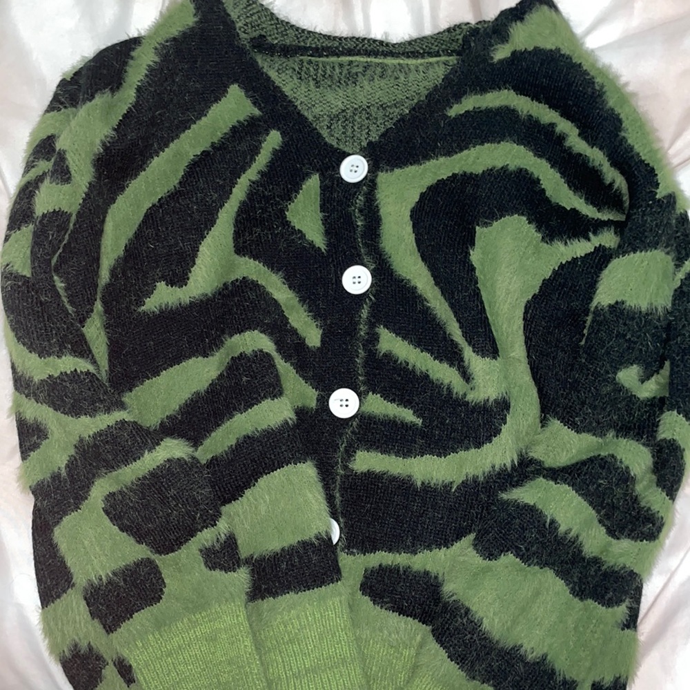 Zebra Print Cardigan